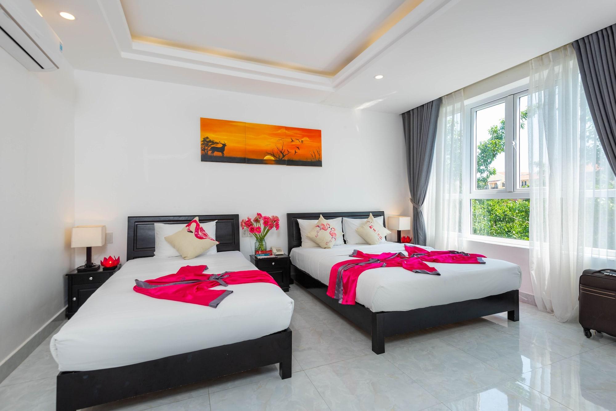 Flamingo Villa Homestay - Big Rooms With Balcony - Close To Hoi An Old Town 200M & Temple Bridge - Large Outside Pool For Sun Bathing Extérieur photo